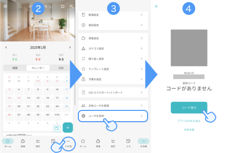 招待手順
